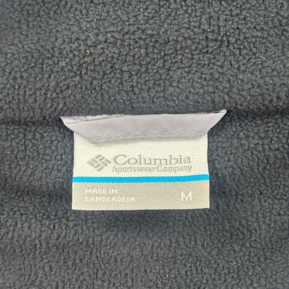 Columbia Windbreaker Jacket Size Medium Grey Black Fleece Lined Hooded Women's - Picture 5 of 7